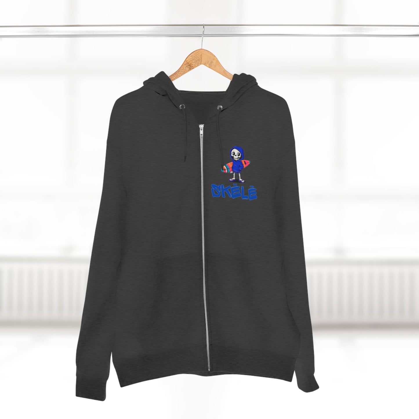 SKëLē Unisex Zip-Up Surfer Hoodie