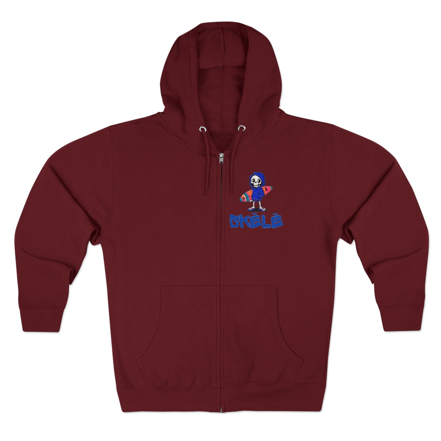 SKëLē Unisex Zip-Up Surfer Hoodie