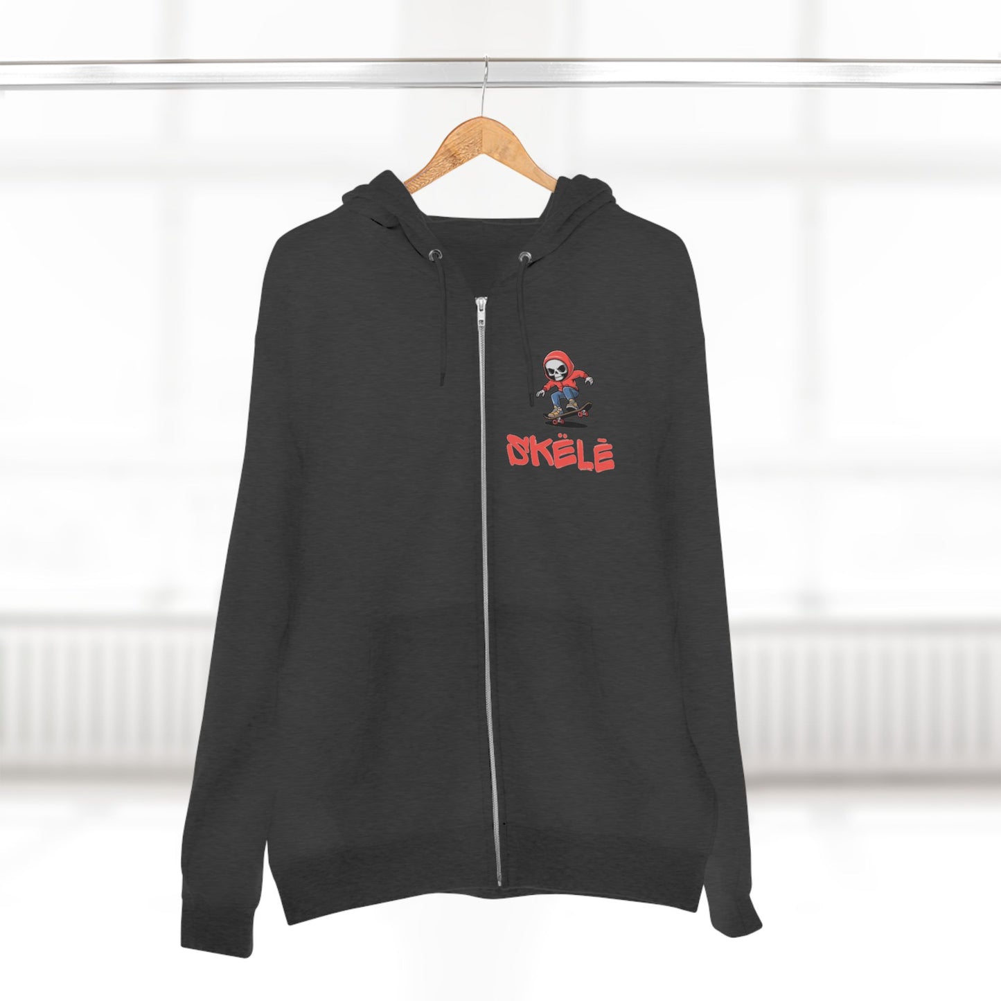 SKëLē Unisex Zip-Up Skater Hoodie