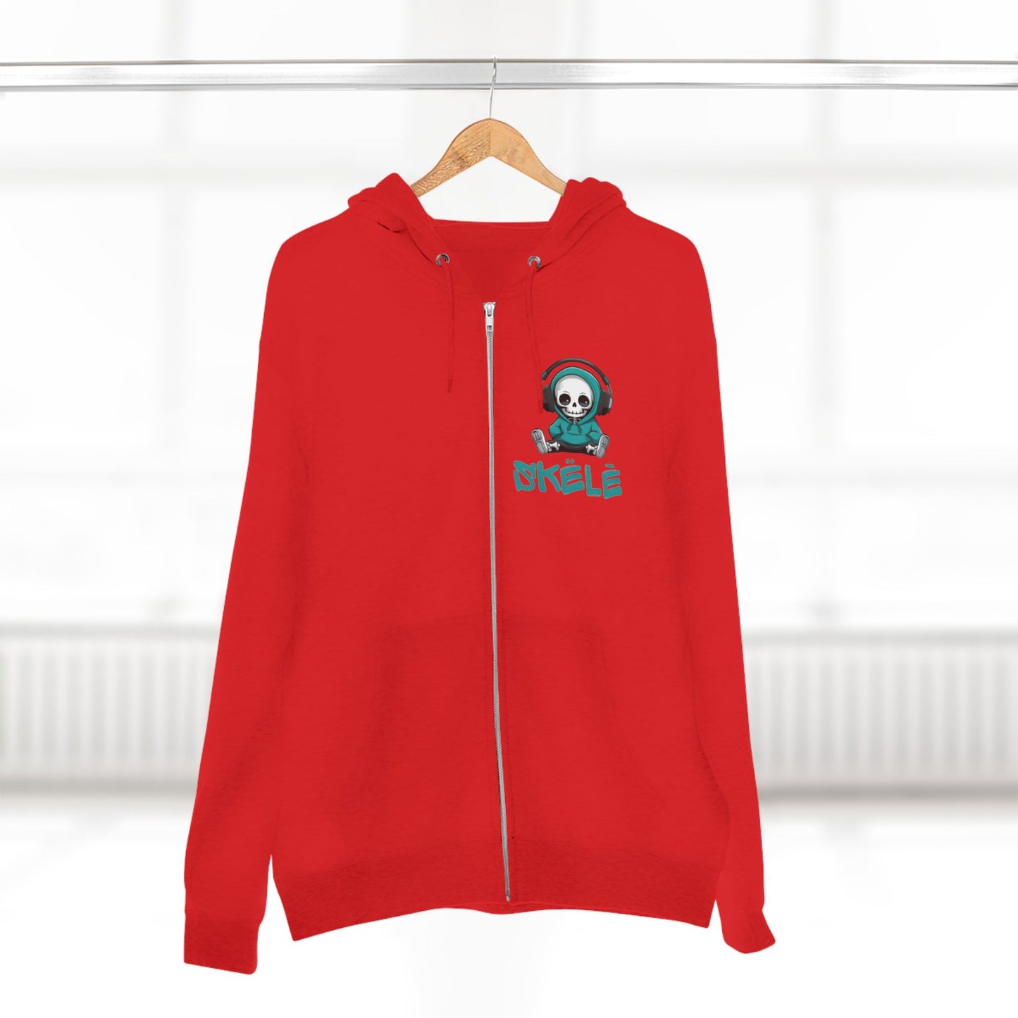 SKëLē Unisex Zip-Up Music Lover Hoodie
