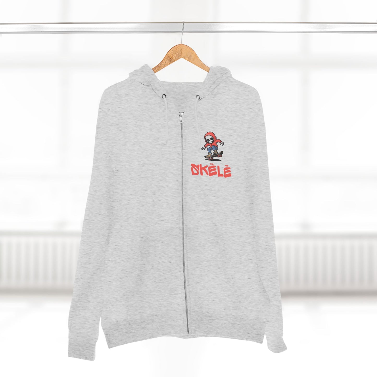 SKëLē Unisex Zip-Up Skater Hoodie