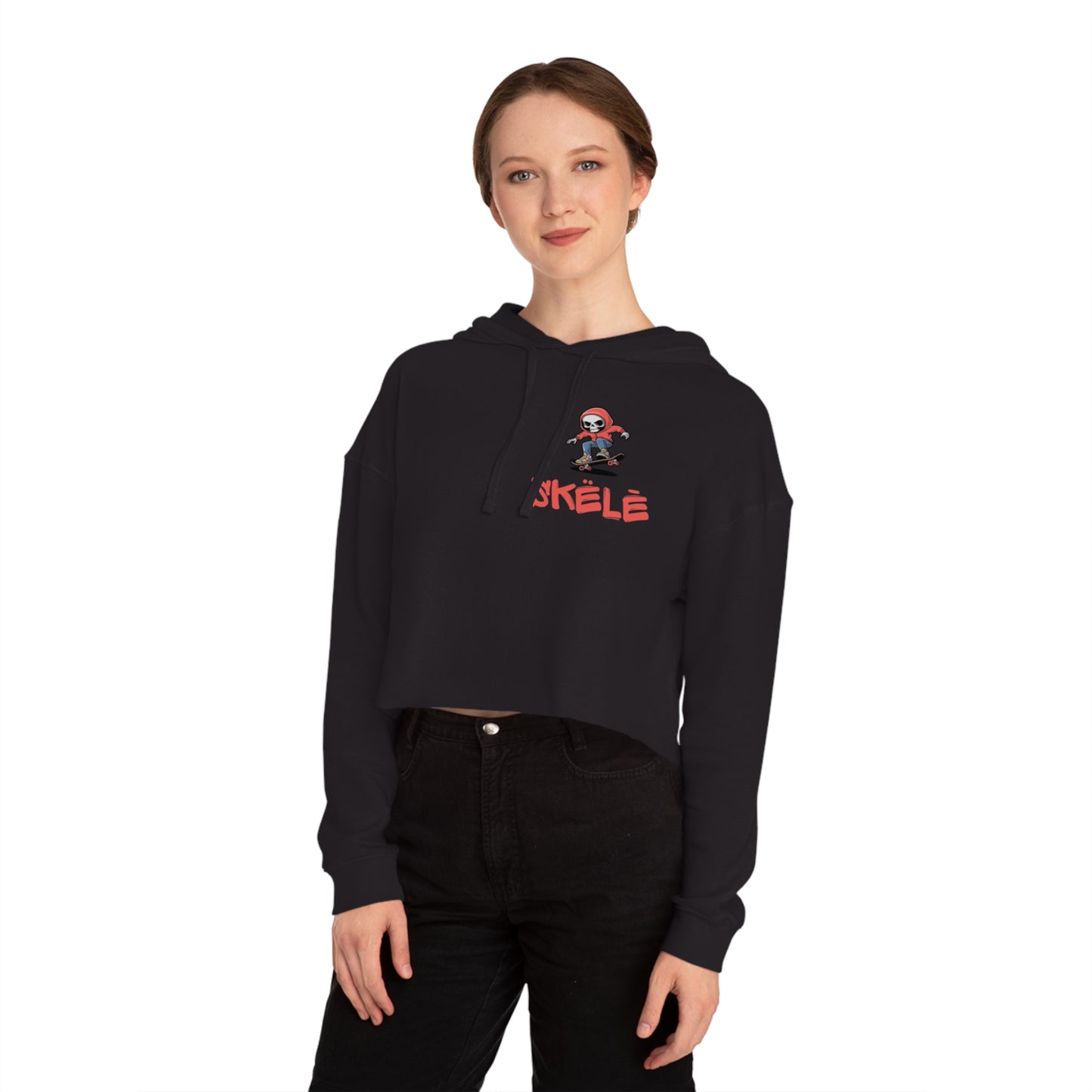 SKëLē Cropped Skater Hoodie