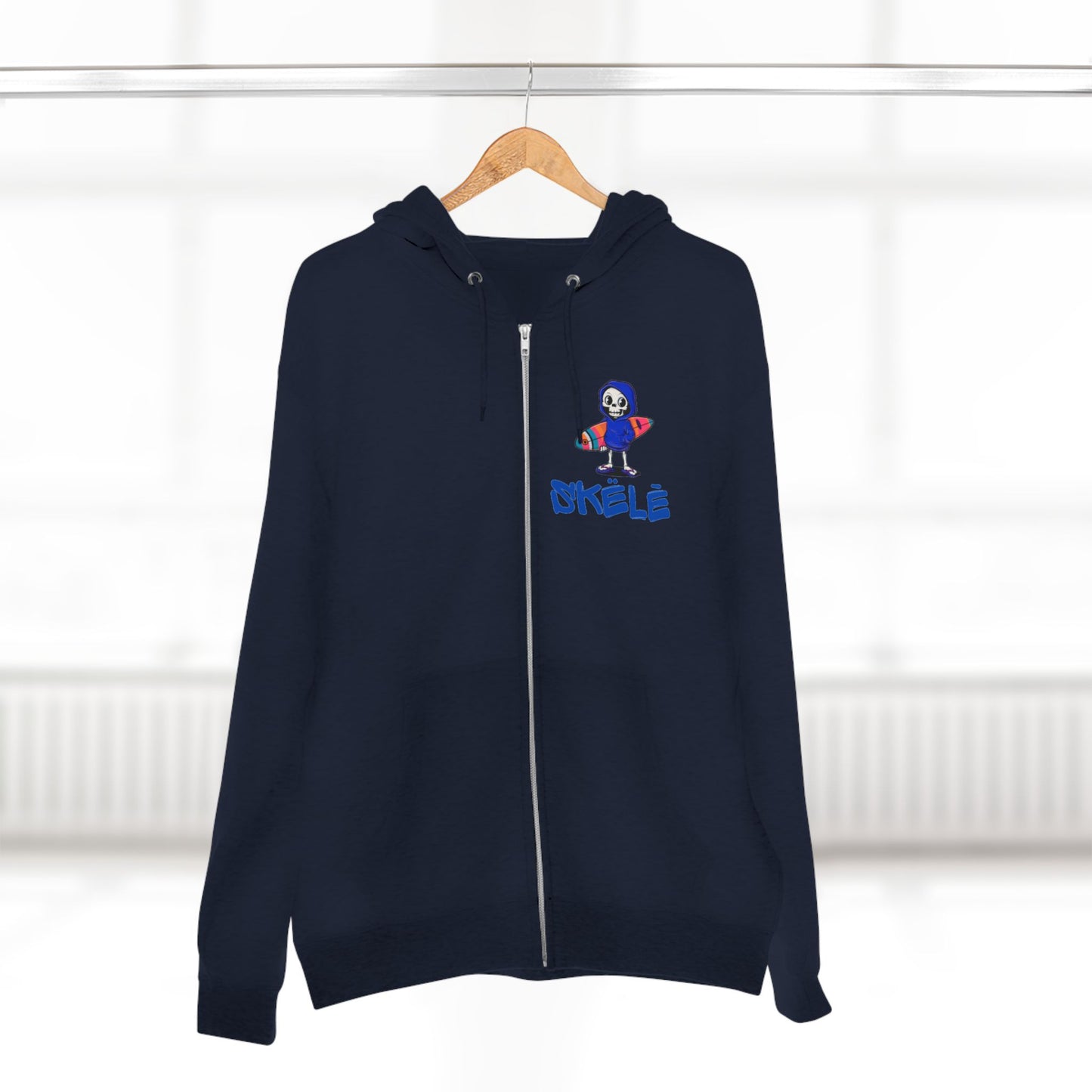 SKëLē Unisex Zip-Up Surfer Hoodie