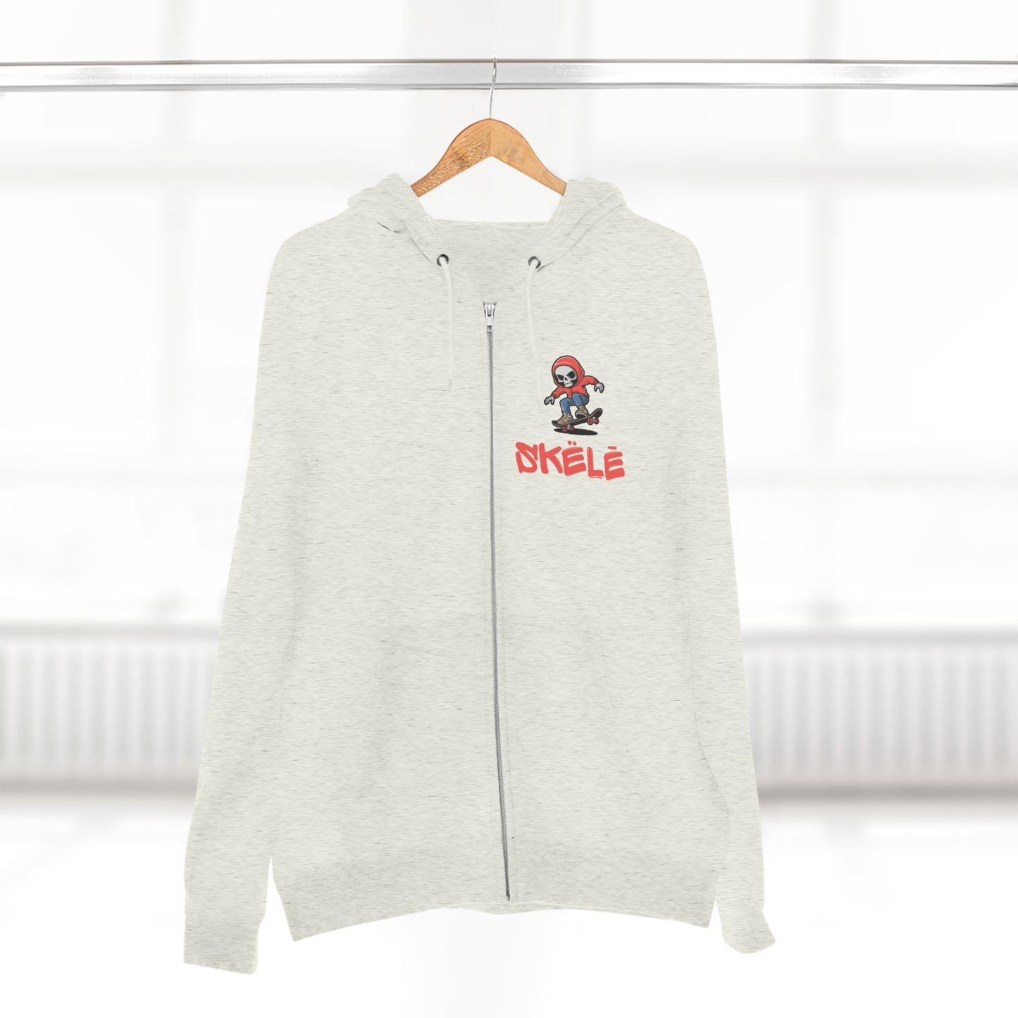 SKëLē Unisex Zip-Up Skater Hoodie