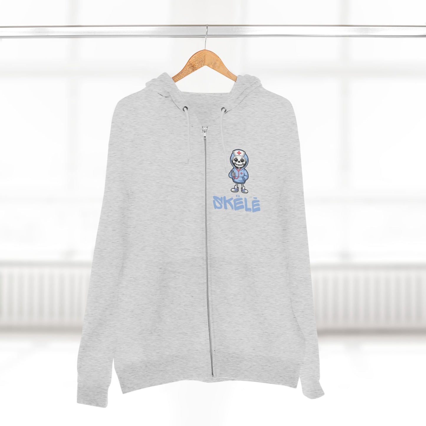 SKëLē Unisex Zip-Up Nurse Hoodie