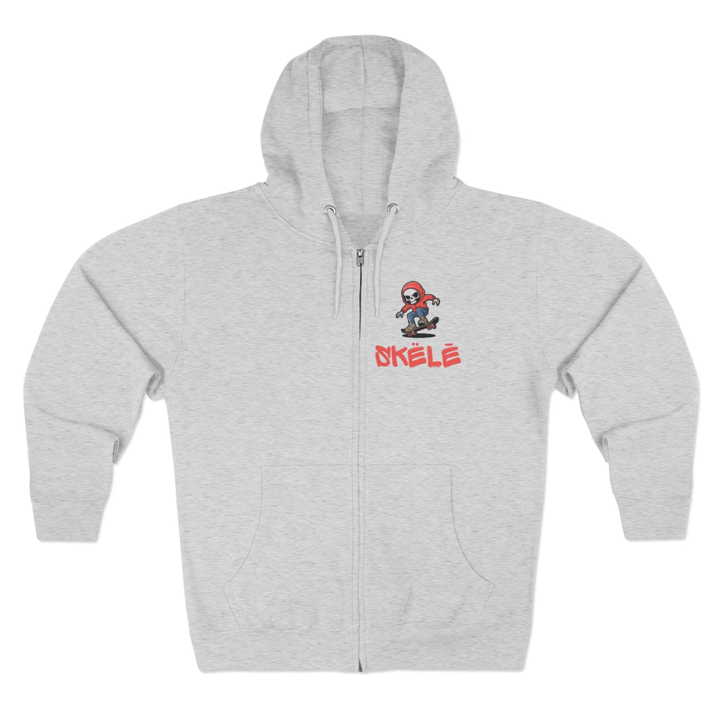 SKëLē Unisex Zip-Up Skater Hoodie