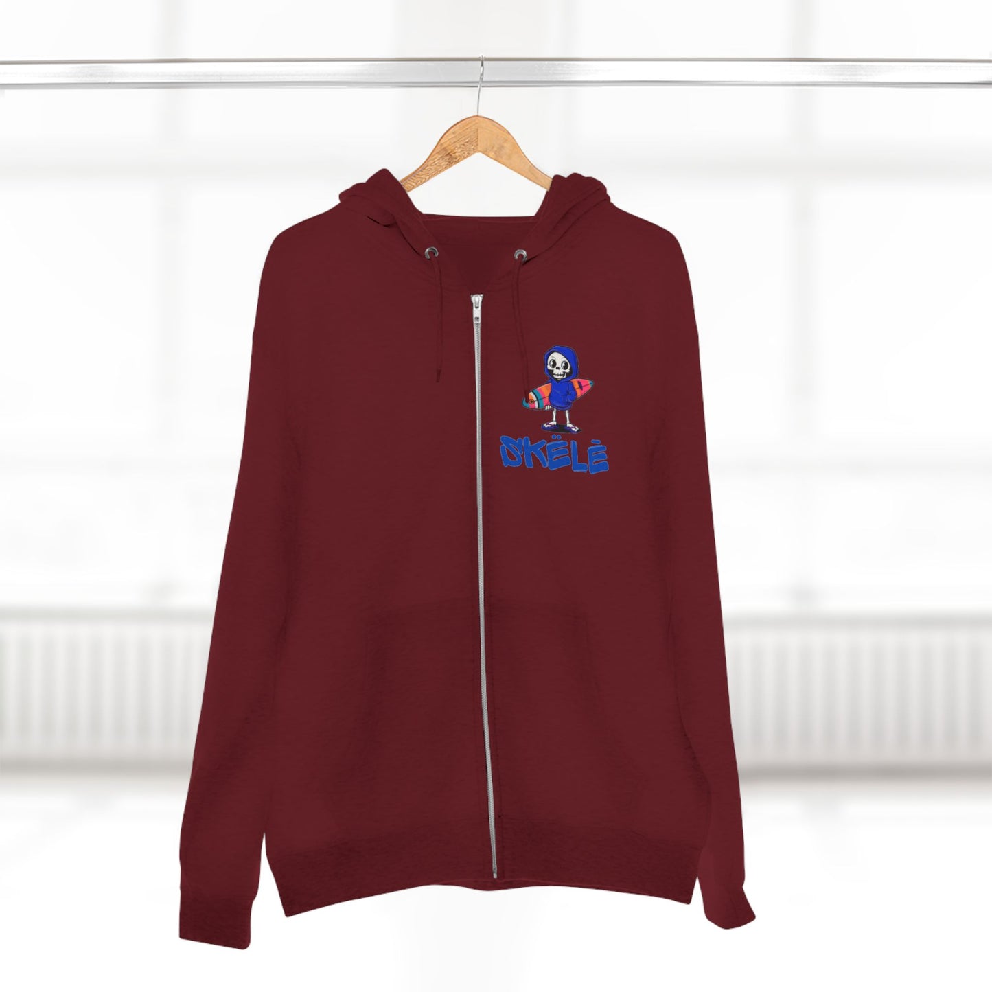 SKëLē Unisex Zip-Up Surfer Hoodie