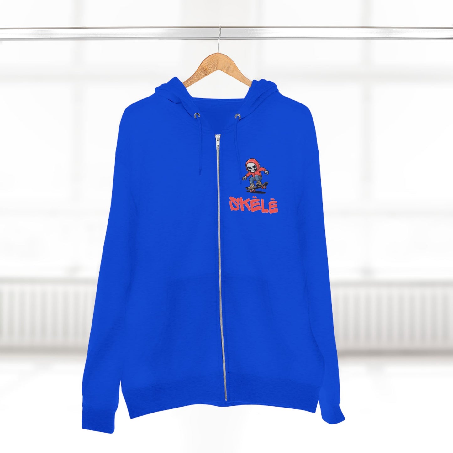 SKëLē Unisex Zip-Up Skater Hoodie
