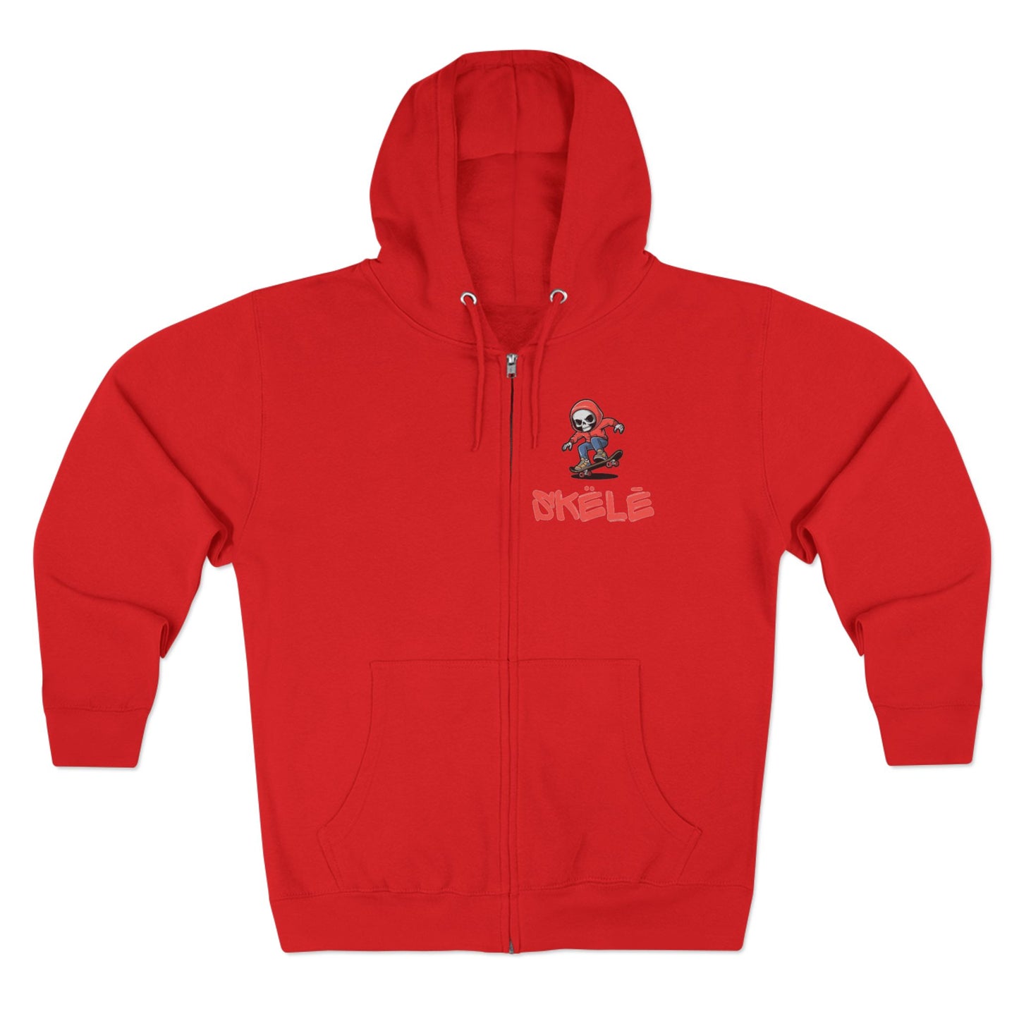 SKëLē Unisex Zip-Up Skater Hoodie