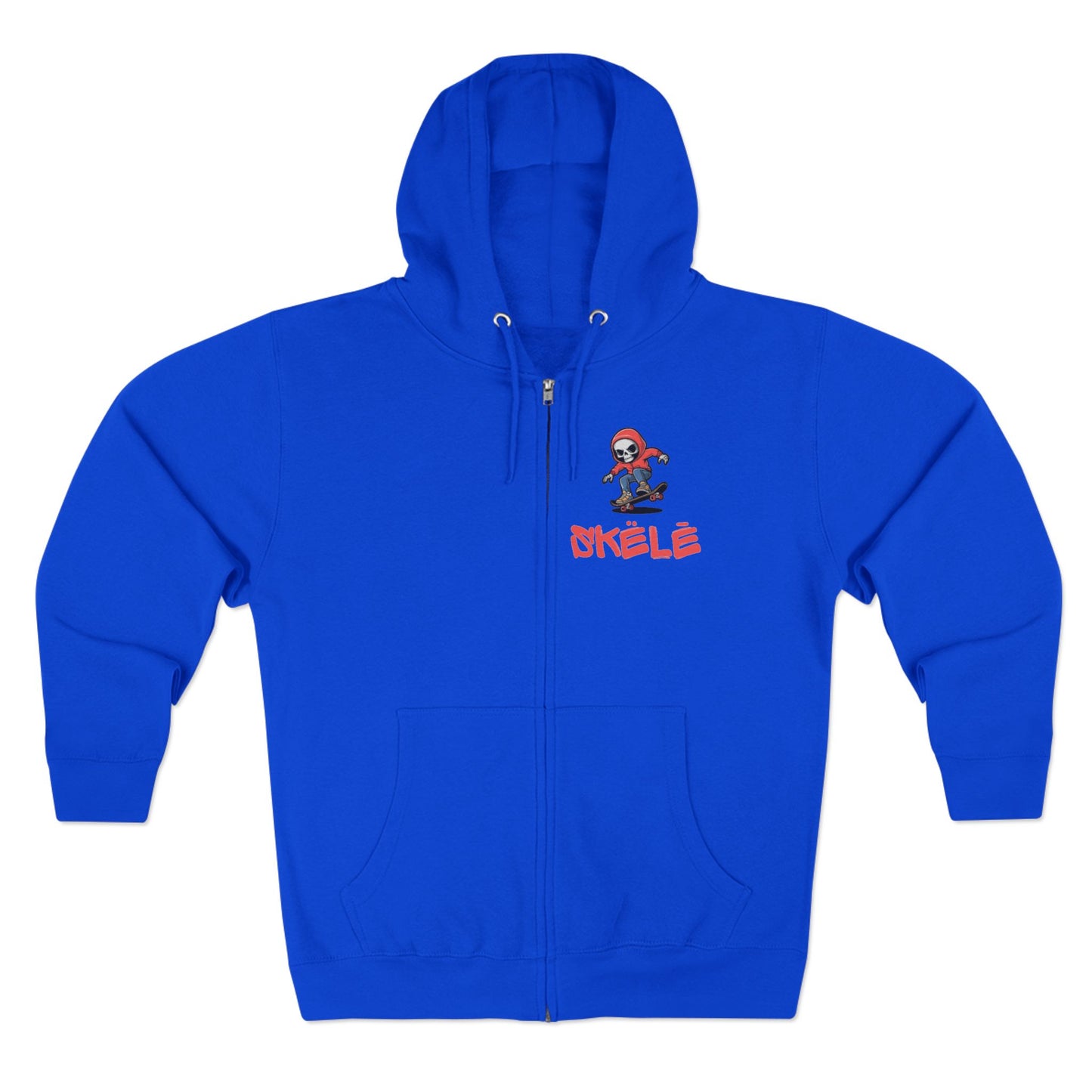 SKëLē Unisex Zip-Up Skater Hoodie