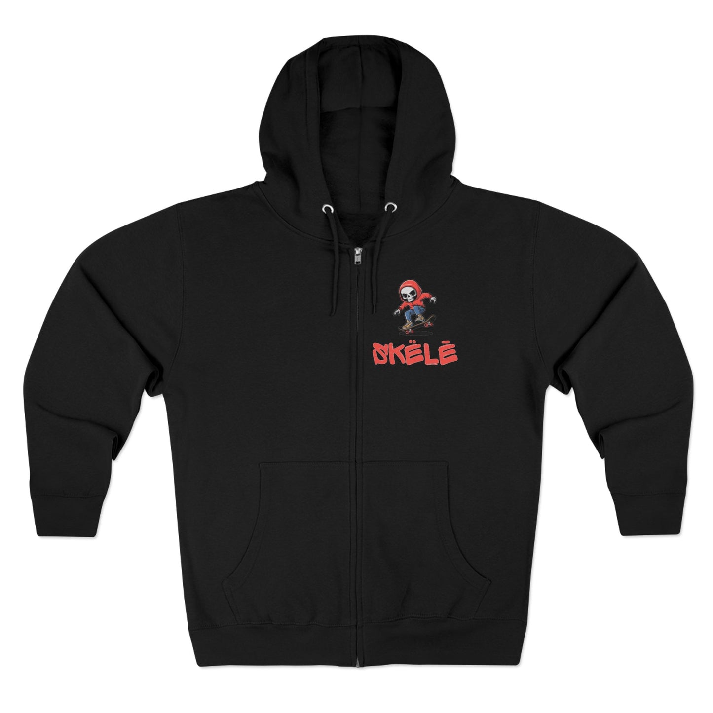 SKëLē Unisex Zip-Up Skater Hoodie