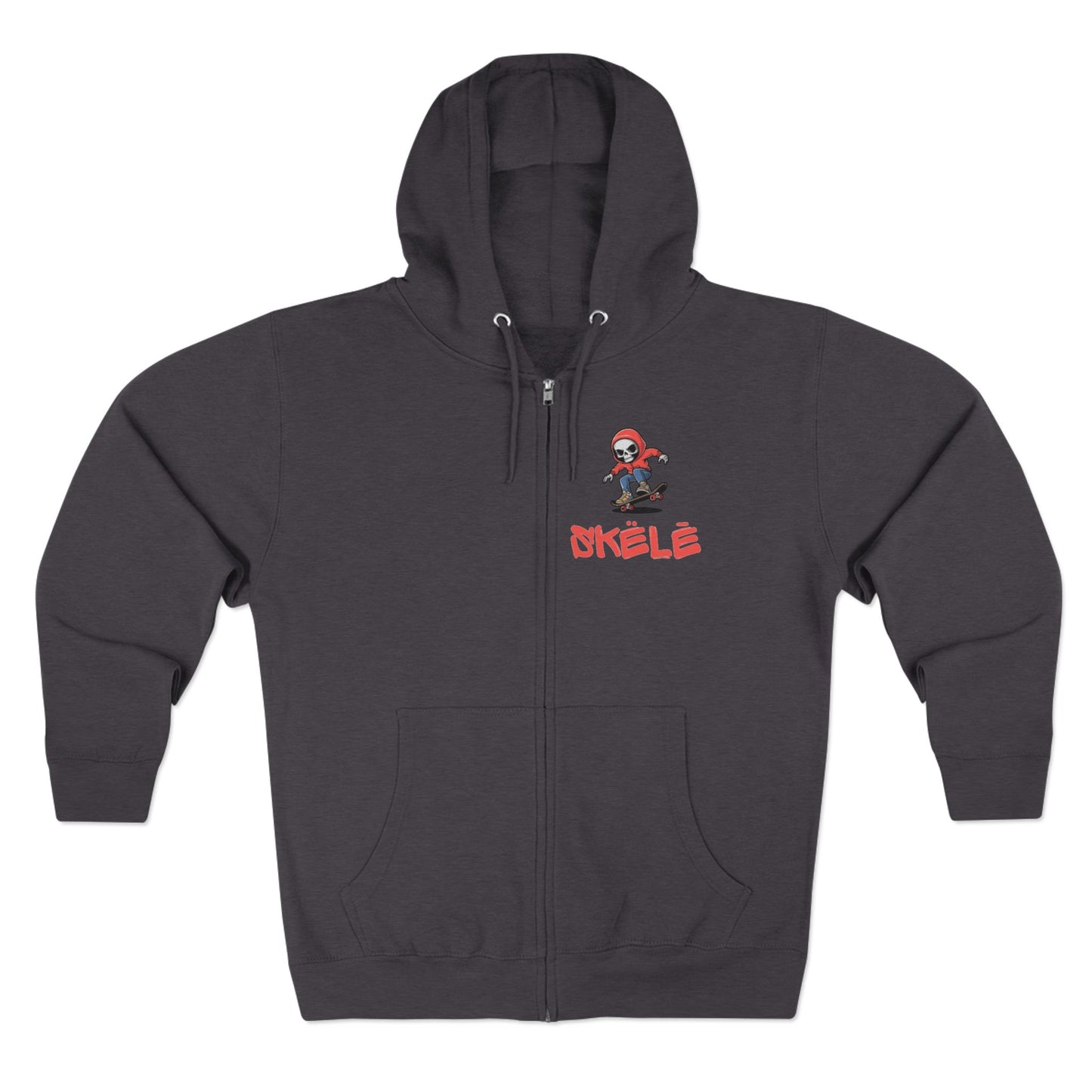 SKëLē Unisex Zip-Up Skater Hoodie