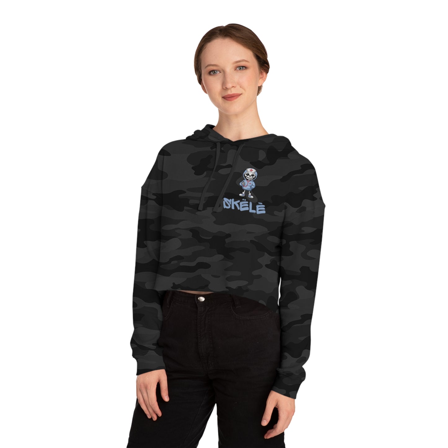 SKëLē Cropped Nurse Hoodie