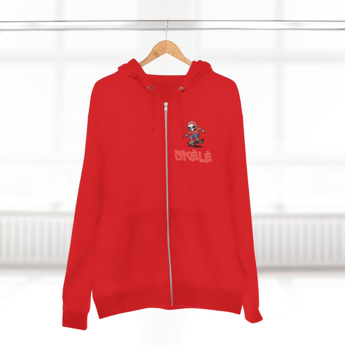 SKëLē Unisex Zip-Up Skater Hoodie
