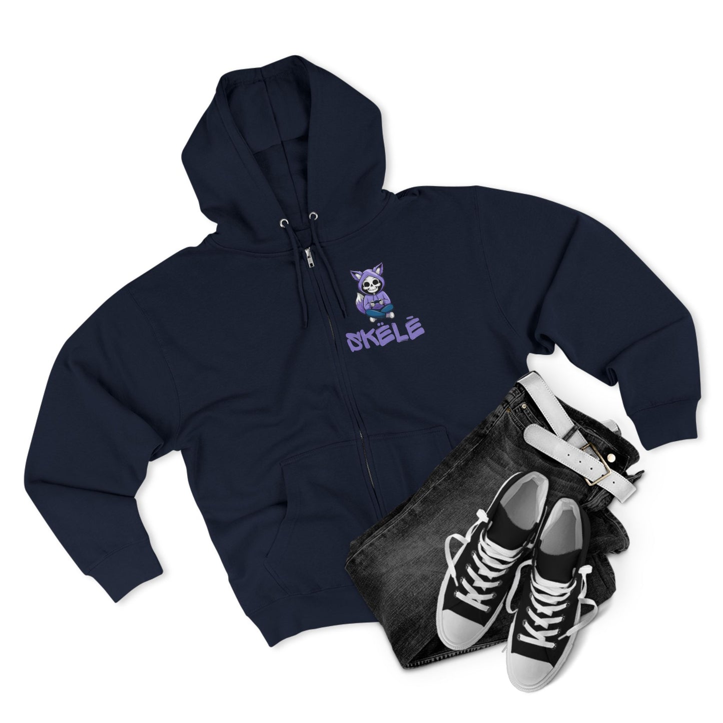 SKëLē Unisex Zip-Up Gamer Hoodie