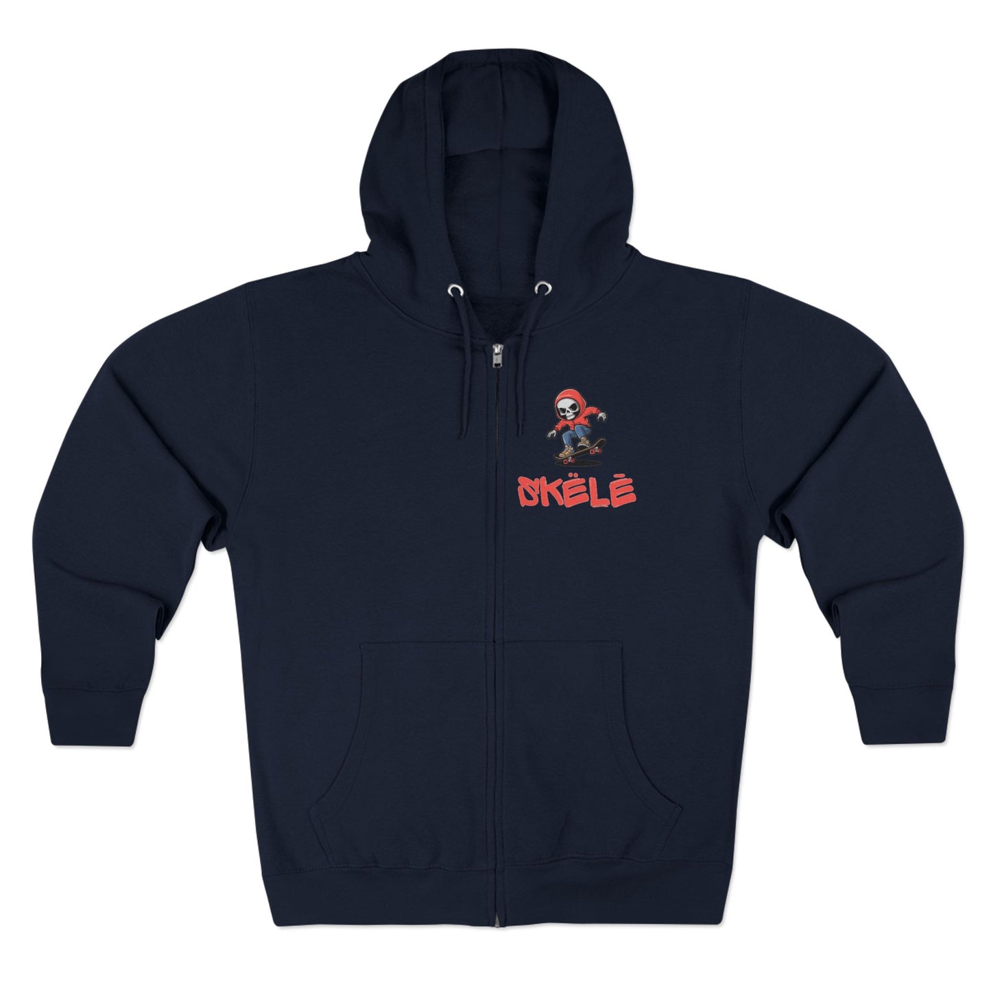 SKëLē Unisex Zip-Up Skater Hoodie