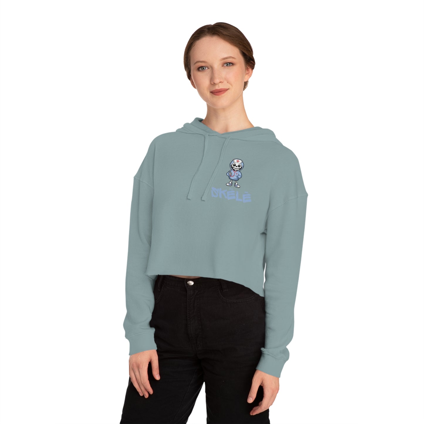 SKëLē Cropped Nurse Hoodie