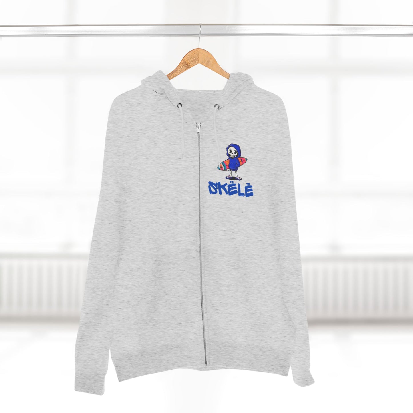 SKëLē Unisex Zip-Up Surfer Hoodie