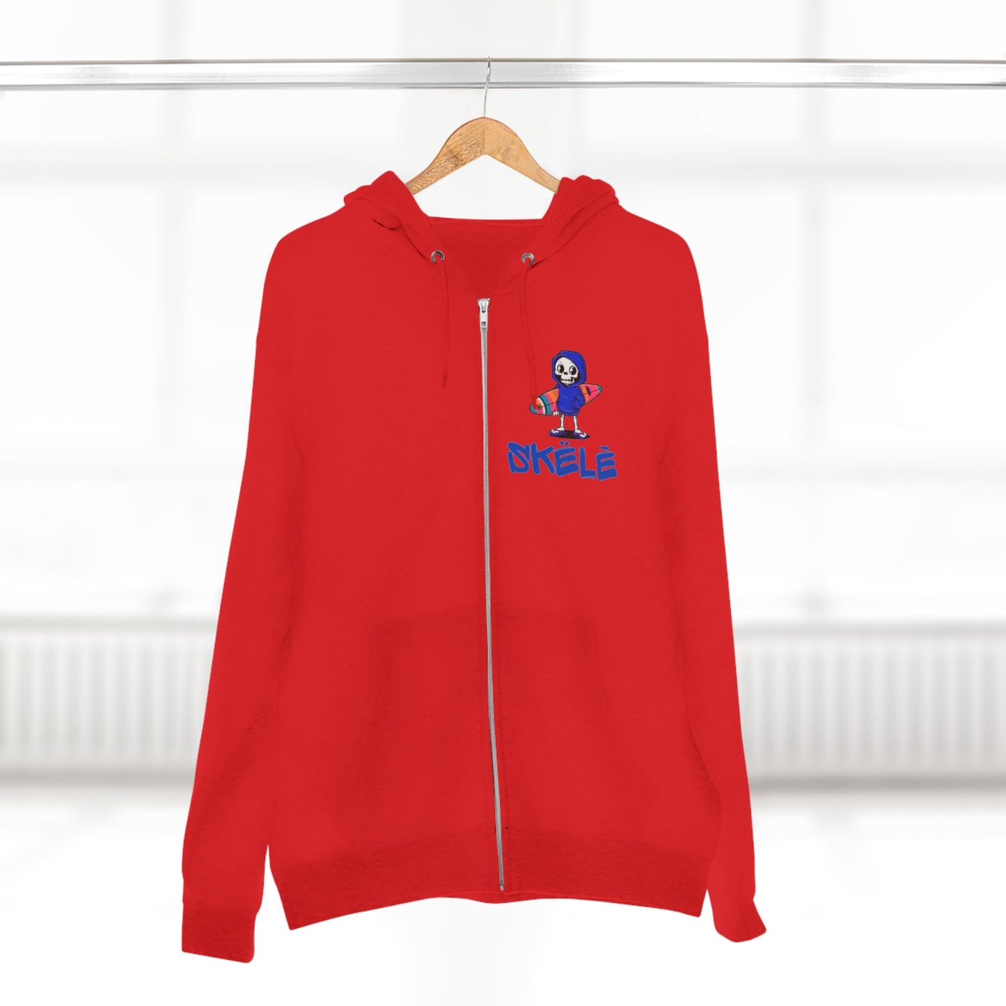 SKëLē Unisex Zip-Up Surfer Hoodie