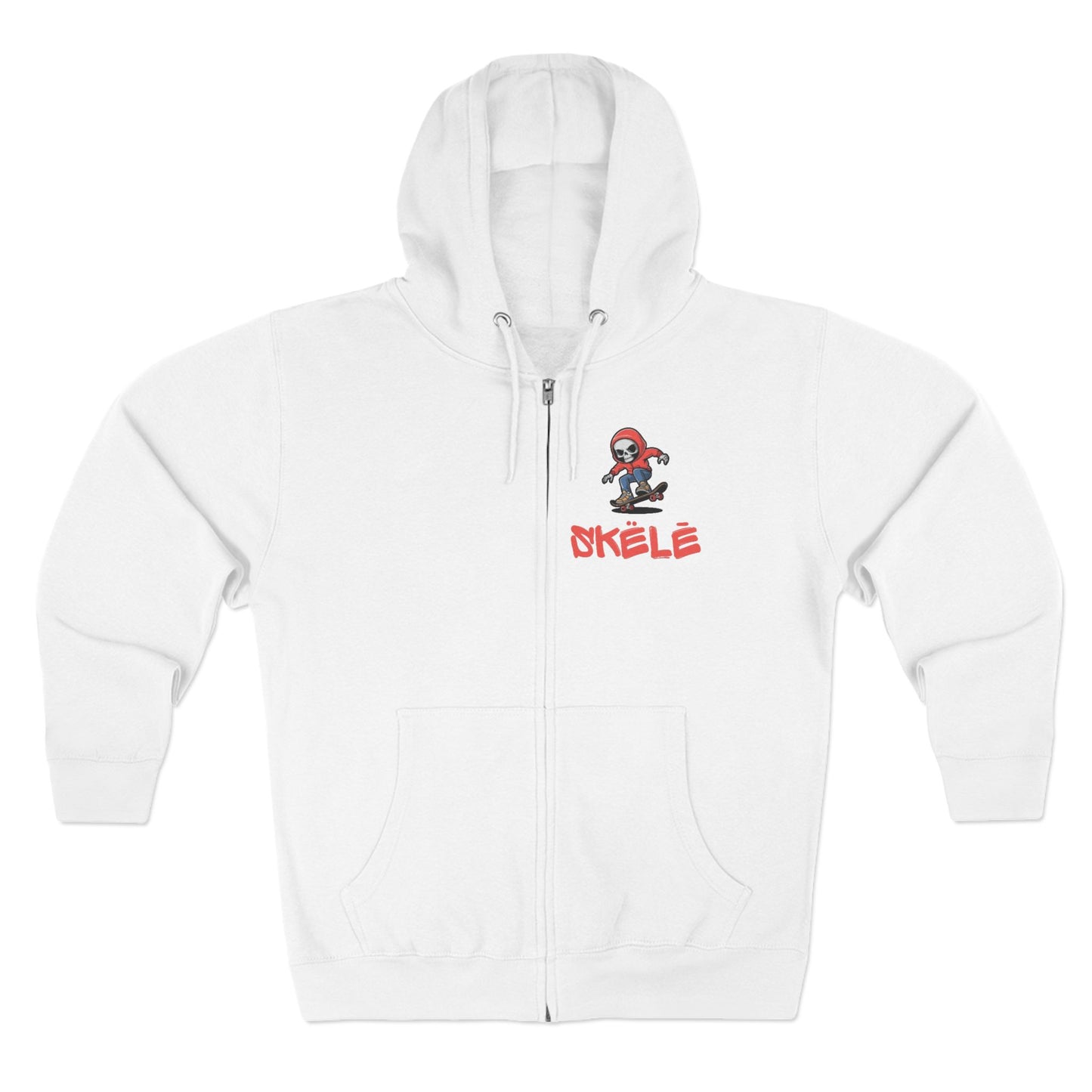 SKëLē Unisex Zip-Up Skater Hoodie