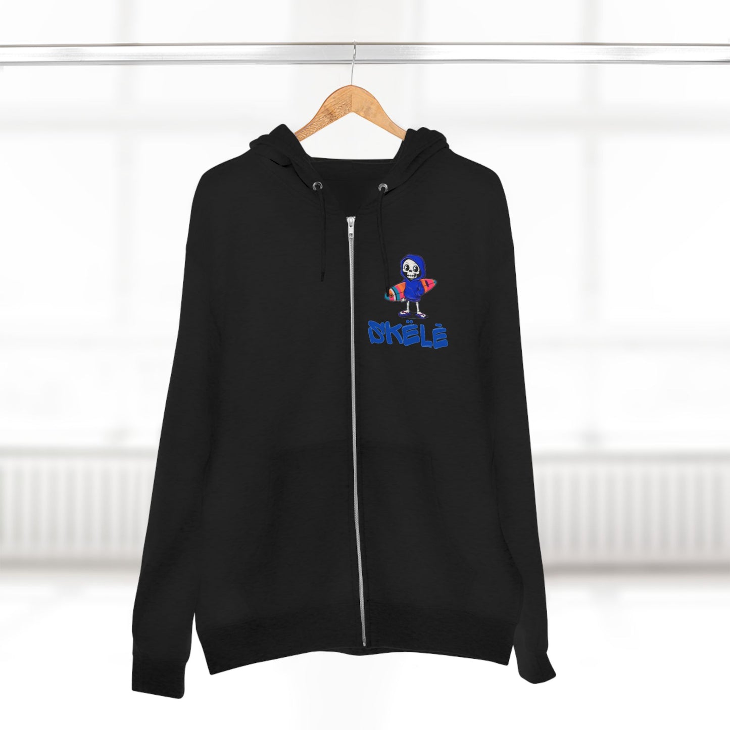 SKëLē Unisex Zip-Up Surfer Hoodie