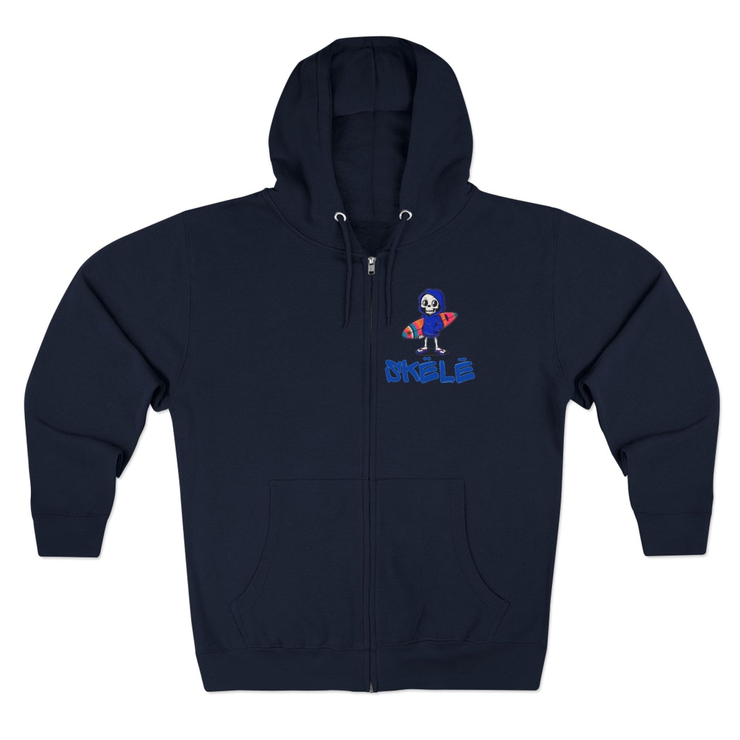 SKëLē Unisex Zip-Up Surfer Hoodie