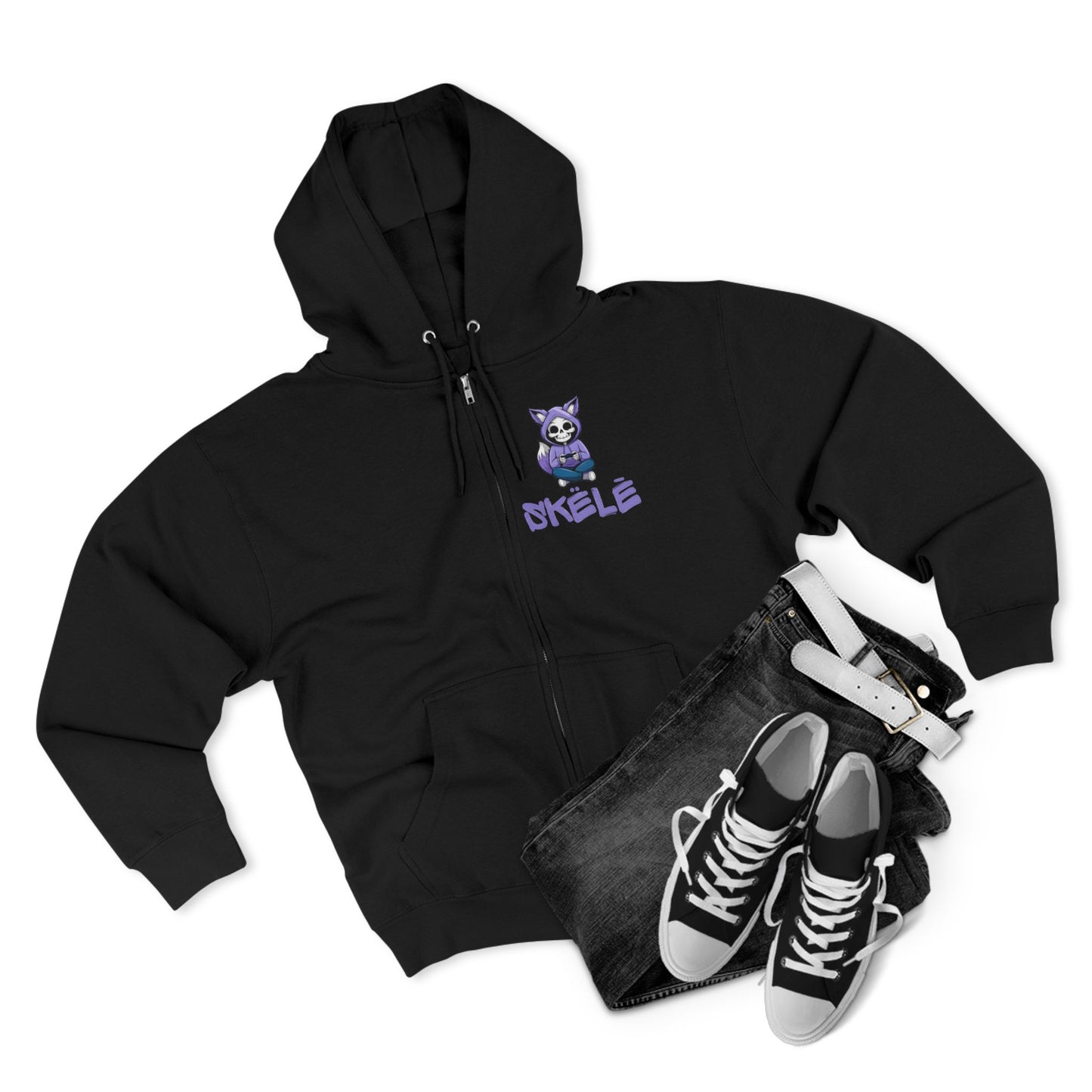 SKëLē Unisex Zip-Up Gamer Hoodie