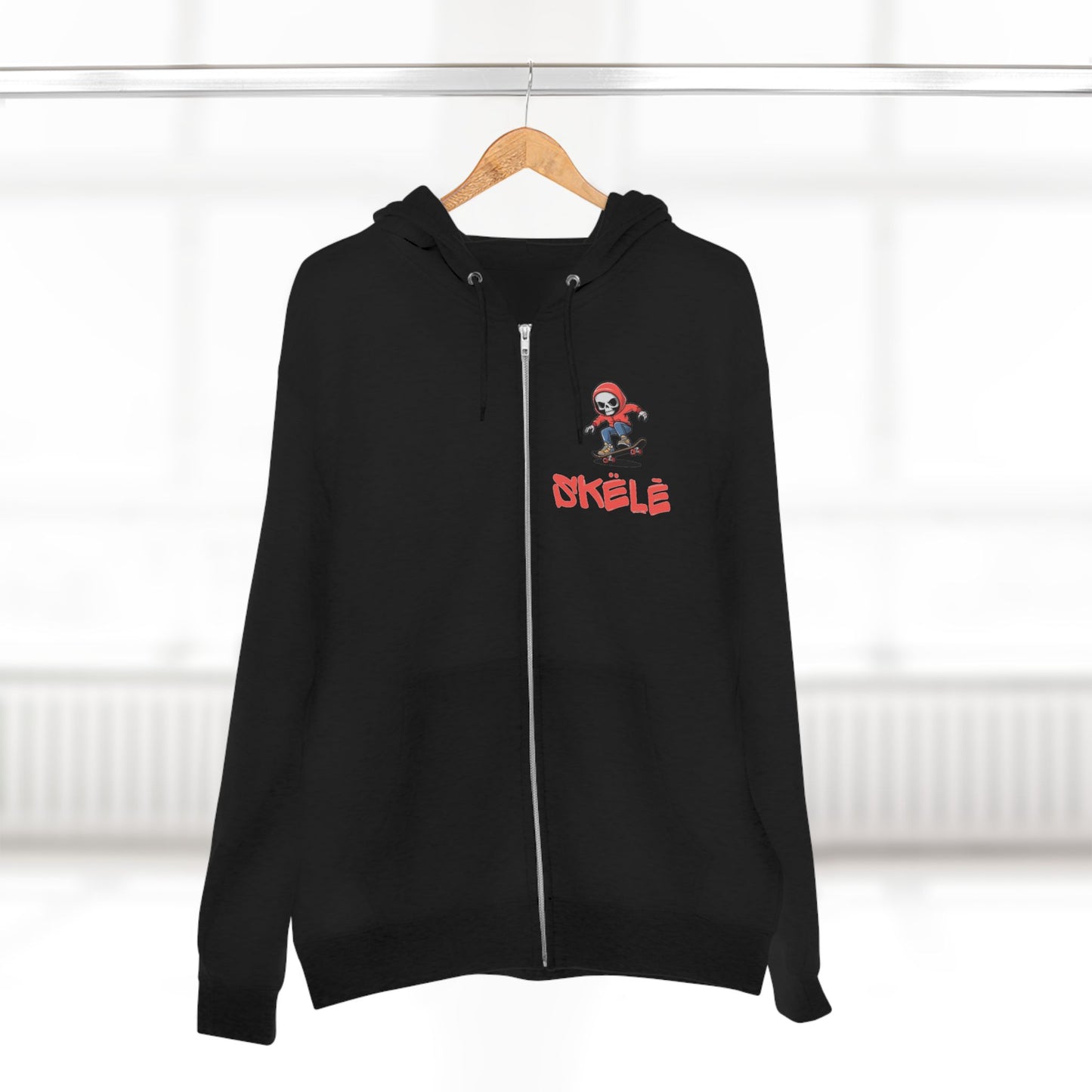 SKëLē Unisex Zip-Up Skater Hoodie