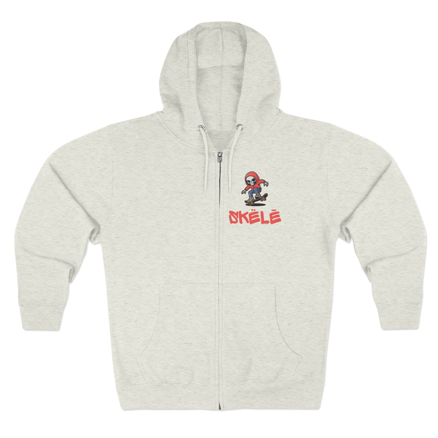 SKëLē Unisex Zip-Up Skater Hoodie