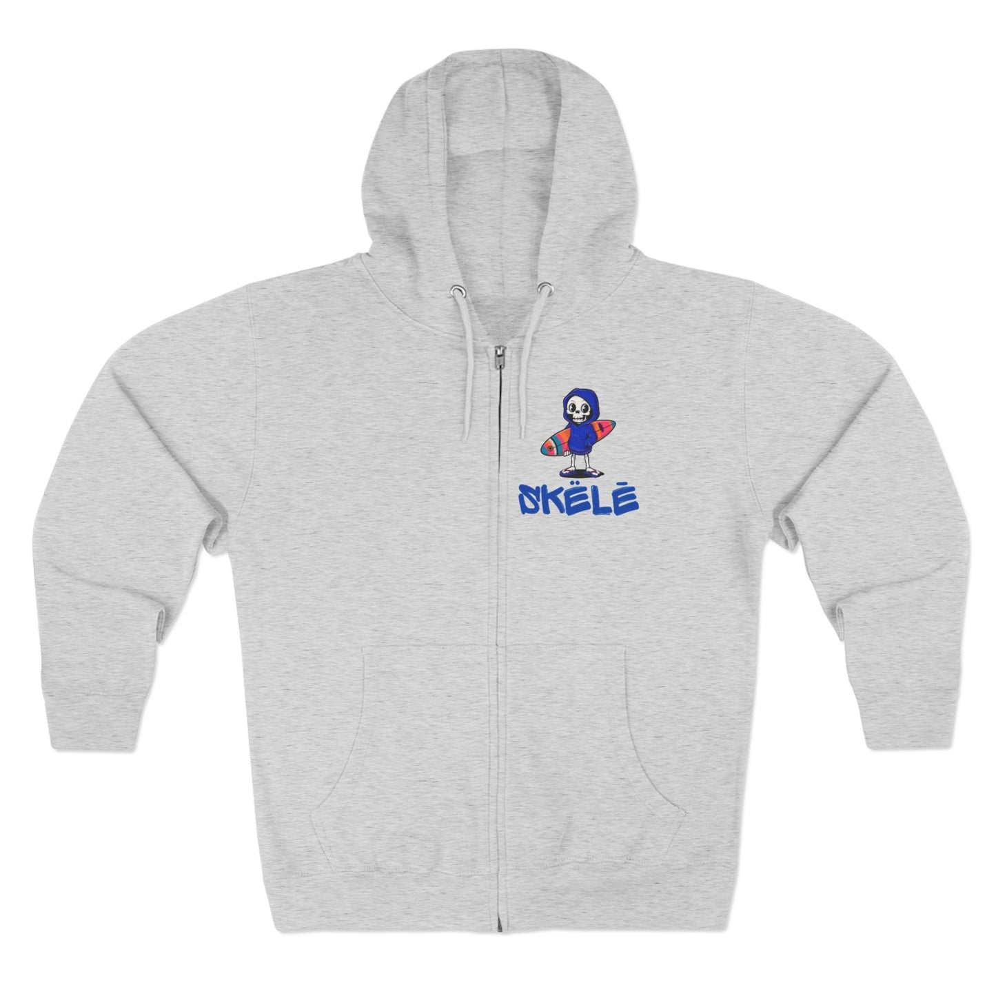 SKëLē Unisex Zip-Up Surfer Hoodie