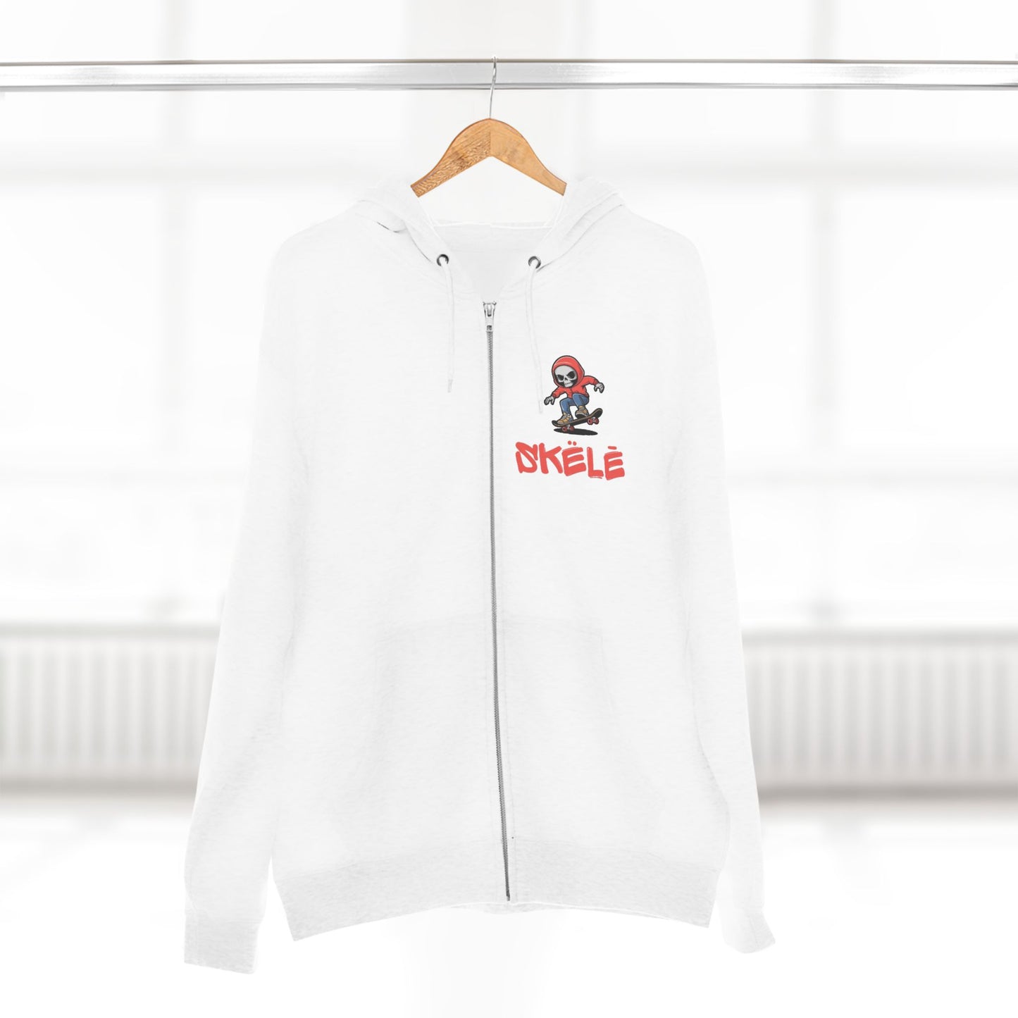 SKëLē Unisex Zip-Up Skater Hoodie