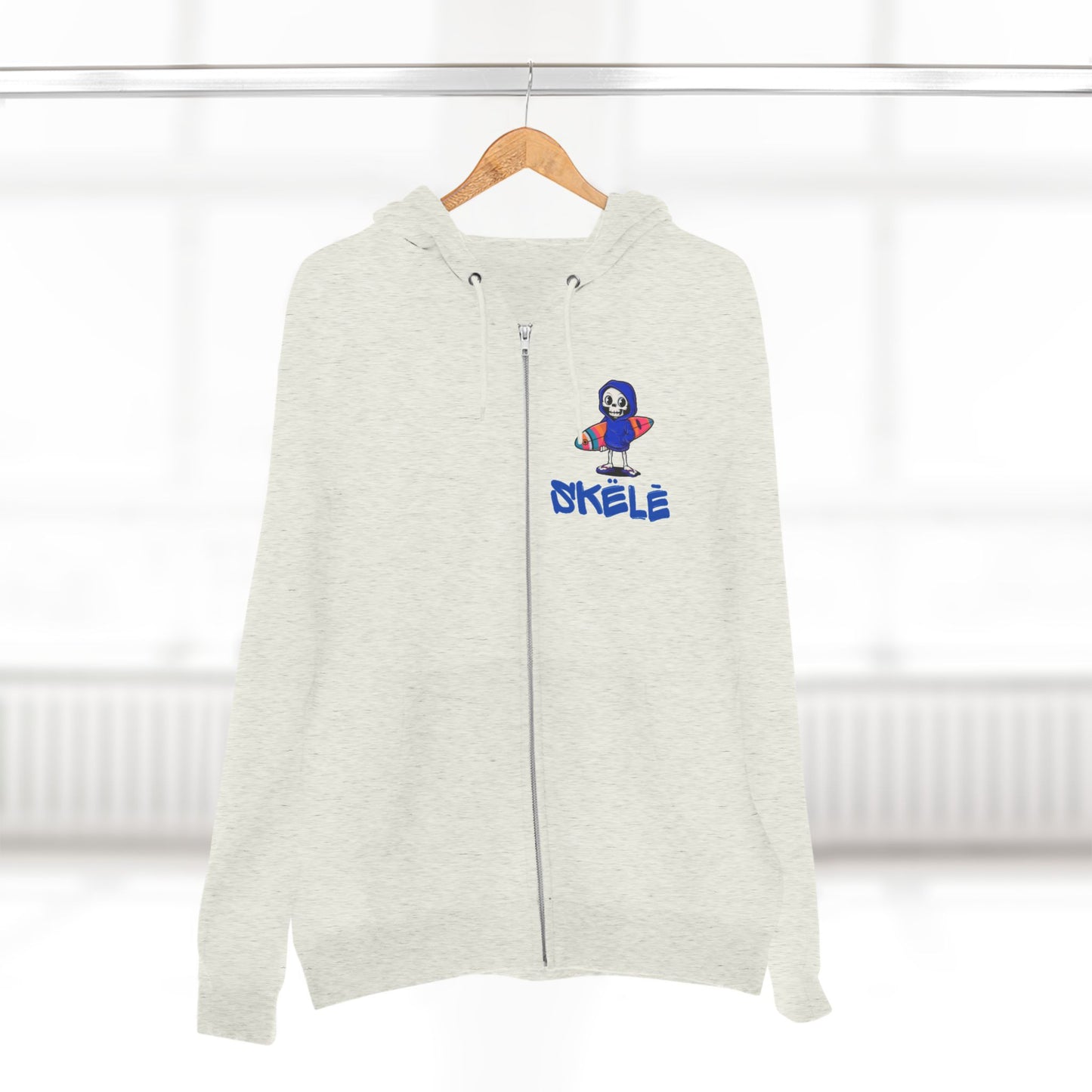 SKëLē Unisex Zip-Up Surfer Hoodie