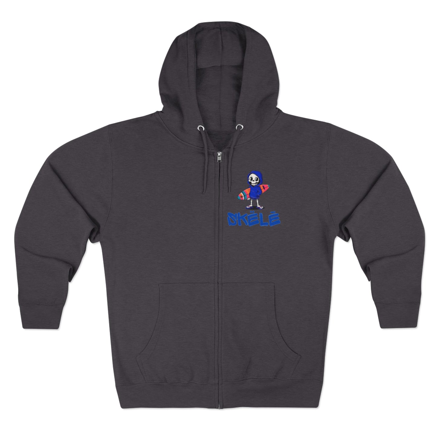 SKëLē Unisex Zip-Up Surfer Hoodie