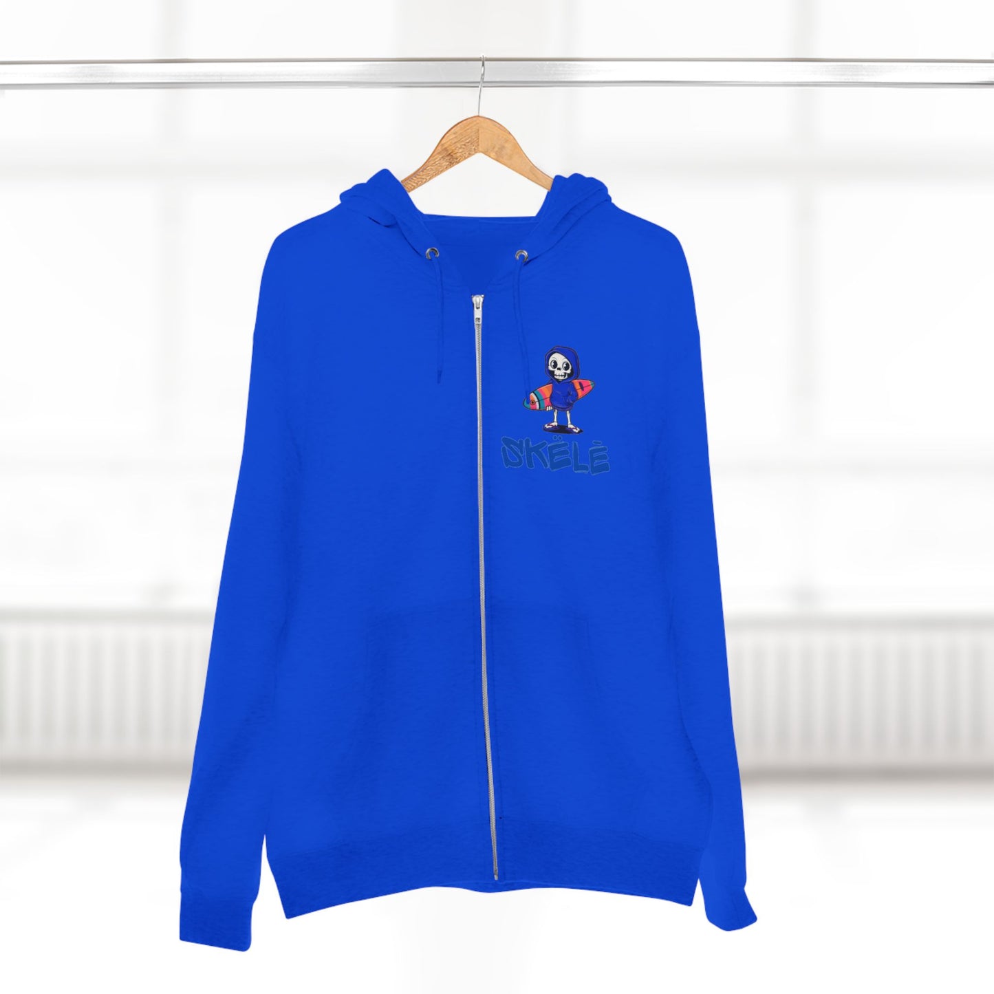 SKëLē Unisex Zip-Up Surfer Hoodie
