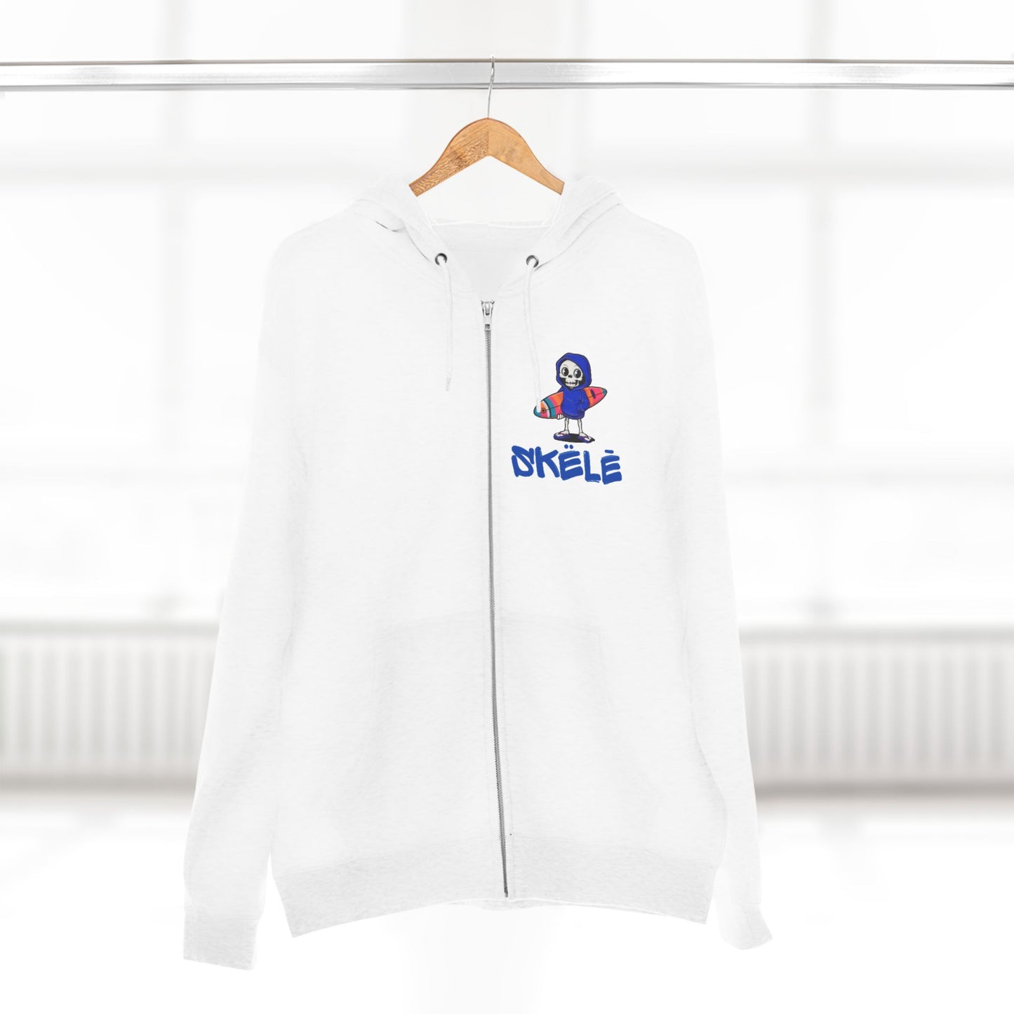 SKëLē Unisex Zip-Up Surfer Hoodie
